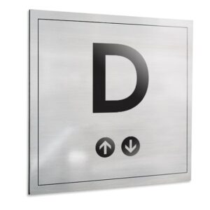 Póster o cartel de señalética impreso sobre dibond de aluminio.