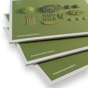 Muestra de material ecológico greenprint de Lona Biodegradable.