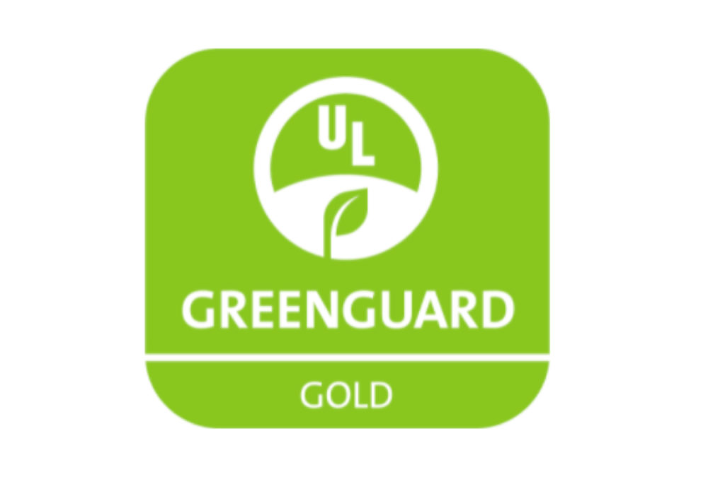 Logotipo del certificado Greenguard Gold. GreenPrint.